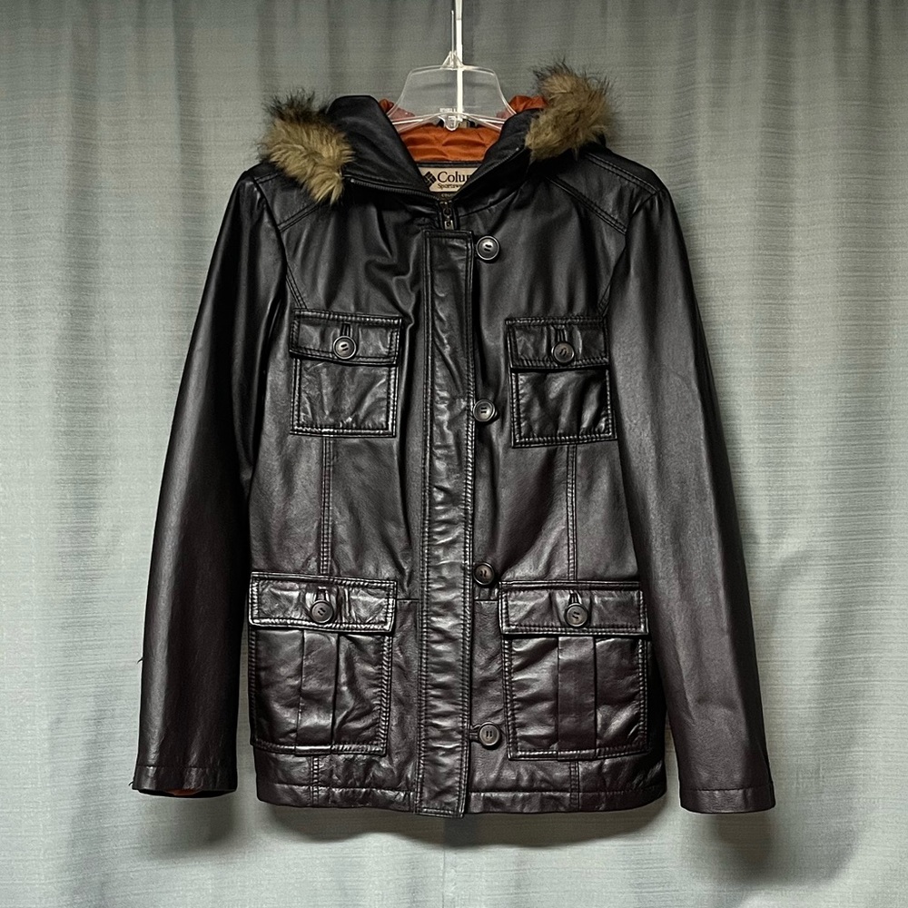 Dark Brown Women’s Leather Jacket